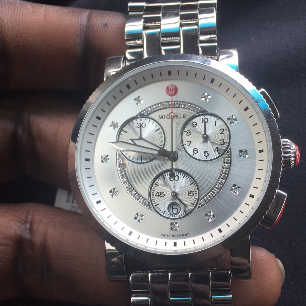 Michele watch with diamonds